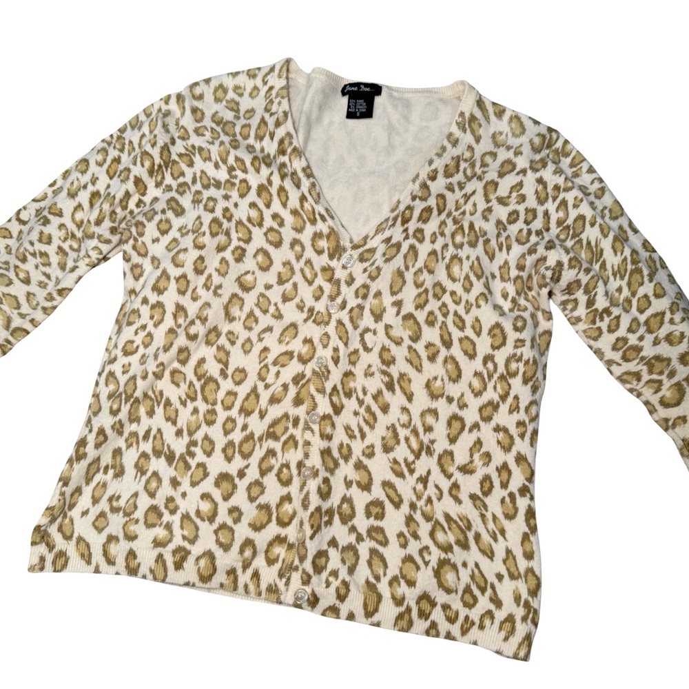 Jane Doe Leopard Print Cardigan